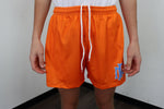 Orange Mesh Shorts