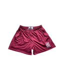 No Roll x Wheaton Academy Lacrosse Shorts - Maroon