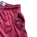 No Roll x Wheaton Academy Lacrosse Shorts - Maroon