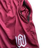 No Roll x Wheaton Academy Lacrosse Shorts - Maroon